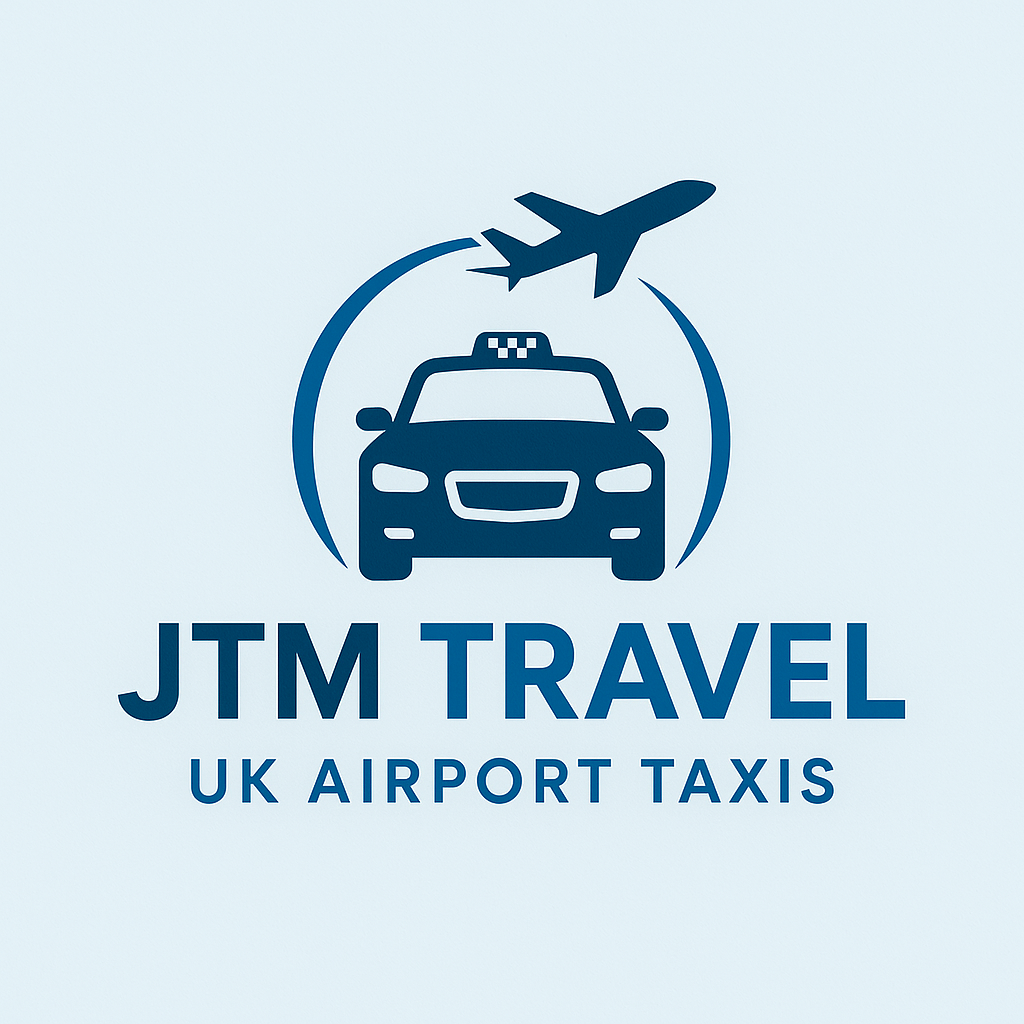 JTM Travel transport business logo